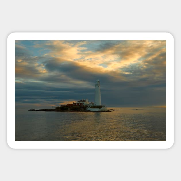 St Mary's Island becalmed Sticker by Violaman